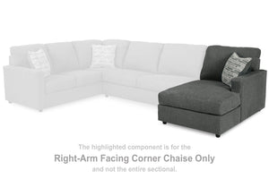 Edenfield - Charcoal - RAF Corner Chaise