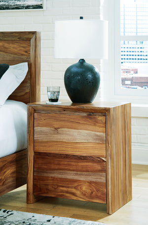  enhanced with a clear wood-tone finish