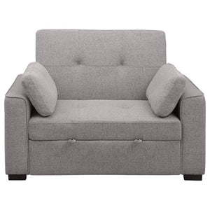 Edith - Upholstered Convertible Sleeper Sofa Bed - Gray