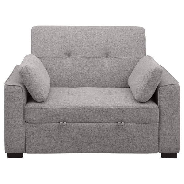 Edith - Upholstered Convertible Sleeper Sofa Bed - Gray