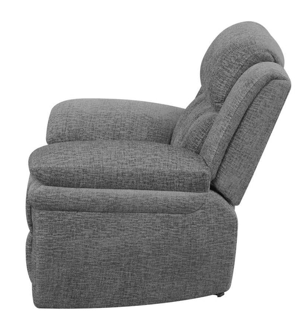 Bahrain - Upholstered Glider Recliner - Charcoal