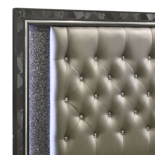 Radiance - Black - 6/0 California King Bed - Dark Gray