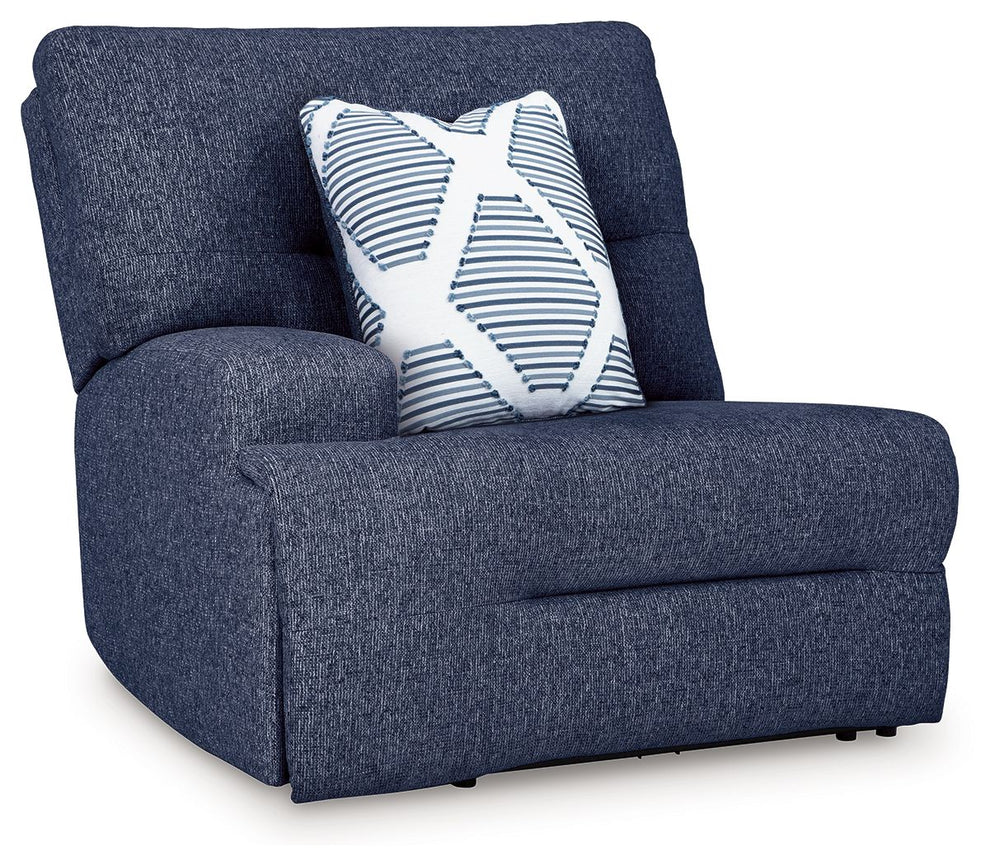 This left-arm facing power recliner is made with Next-Gen Nuvellaâ„¢ (polyester) upholstery. Pairs with other items in the series to make a sectional.<br><br><b>Additional Dimensions</b><br><ul><li>Arm height: 25-"</li><li>Seat depth: 24-"</li><li>Seat he