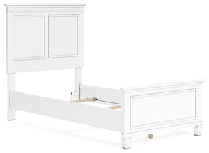 Fortman - White - Twin Panel Bed