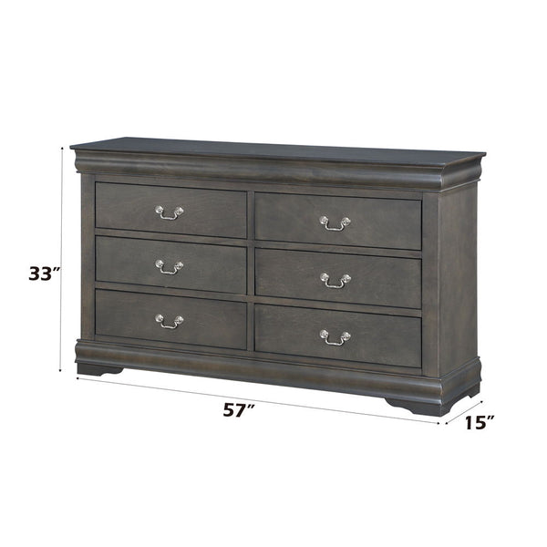 Louis Philippe - Dresser - Dark Gray
