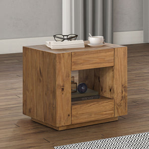 The Harian collection with its brown finish, exudes rustic charm and modern elegance.These tables are perfect for creating a cohesive, inviting living space where functionality meets timeless appeal. Enhance your home with the natural warmth and sturdy co