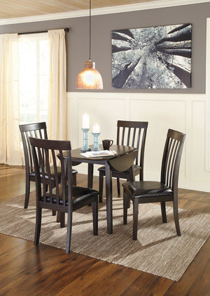 Hammis - Dark Brown - 5 Pc. - Drop Leaf Table