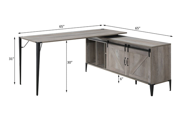 Zakwani - Writing Desk - Gray Oak - 31"
