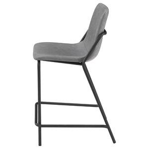 Earnest - Upholstered Counter Chair (Set of 2) - Gray
