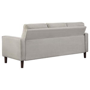Bowen - Upholstered Track Arm Tufted Sofa - Beige