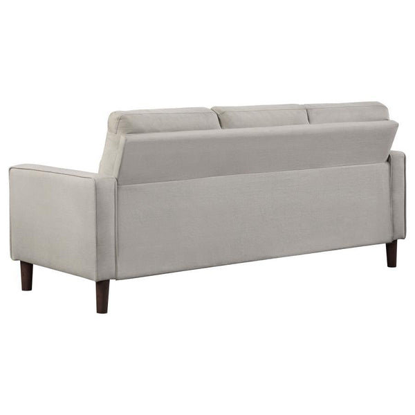 Bowen - Upholstered Track Arm Tufted Sofa - Beige