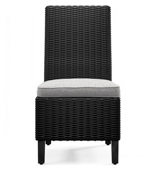 Beachcroft - Black / Light Gray - Side Chair With Cushion (Set of 2)