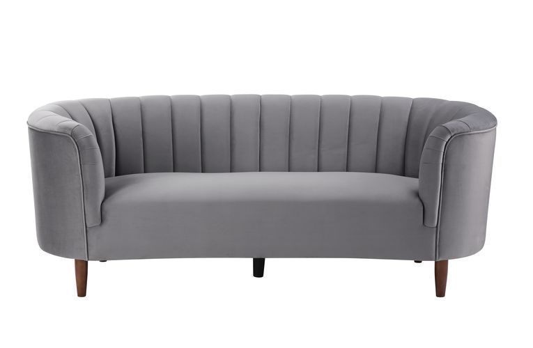 An ode to mid-century modern, the Millephri collection will help achieve this modern aesthetic. The pocket coil foam seating gives off the feel of sitting on a plush cloud. The pieces are upholstered in a gorgeous velvet fabric and feature deep channel tu
