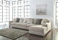 Plush and posh, this large sectional delights with deep comfort. Itâ€™s casually styled with big, roomy seats and modern textured chenille upholstery. Youâ€™ll find comfort in its soft back and reversible seat cushions. Guests are sure to fight over who w