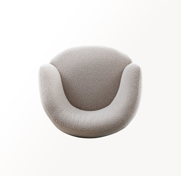 Carina - Swivel Barrel Chair - Bloke Cotton