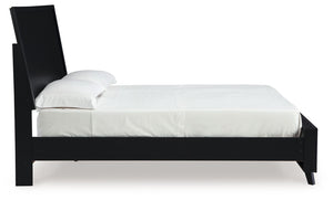 Danziar - Black - Full Panel Bed