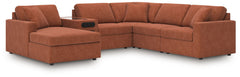Looking cool and contemporary is great. But when it comes down to it, youâ€™re all about low-maintenance lounging. With the performance fabric on this sectional with audio system, cleaning spills is a breeze. Its customizable modular design caters to your