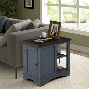 Americana Modern - Cocktail Table With 2 Chairside Tables - Denim
