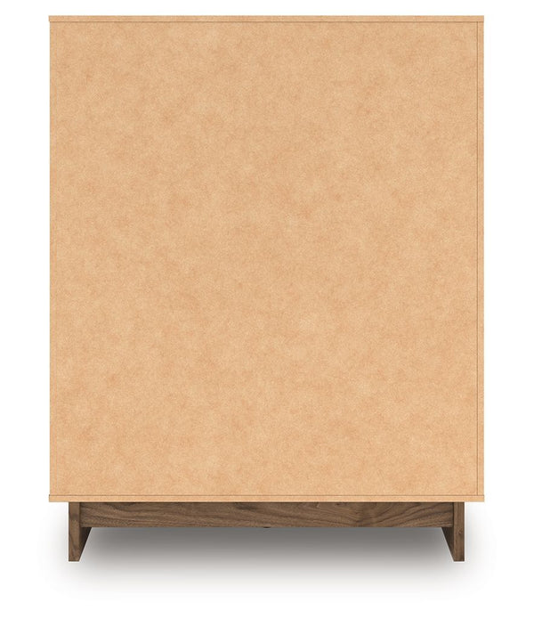 Chirason - Brown - Five Drawer Wide Chest