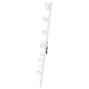 Zayan - Floor LED Lighting White Gloss - Mirror