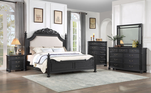 Kingsbury - King Bed - Black