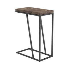 This versatile C-table seamlessly blends modern design with functional utility, ideal as a side table or chairside table. Featuring a wood-look top crafted from engineered wood with a scratch-resistant laminate veneer, it combines durability with style. T