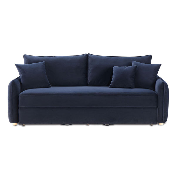Irina - Sofa With Sleeper - Blue Velvet