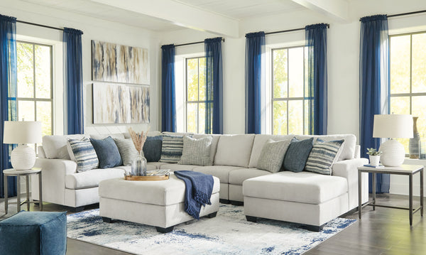 What a pleasant surprise: high-end luxury made comfortably affordable. Thatâ€™s what makes this sectional with chaise gorup in stone gray so alluring. Made exclusively for those wanting to make a designer statement, this finely crafted sectional and ottom