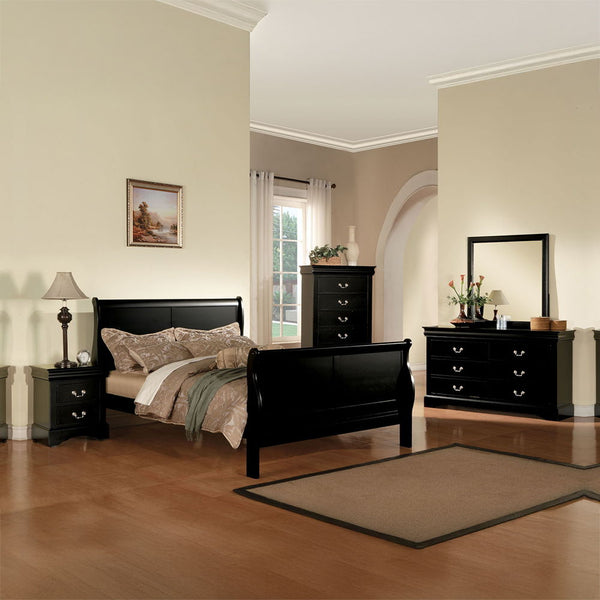 bedding and linens. All drawers have brushed nicked metal hardware and center metal glides. This 