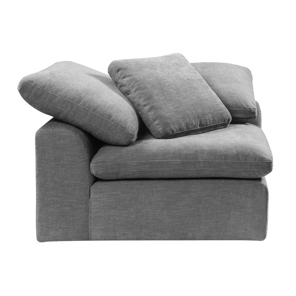 Naveen - Modular Wedge With Pillow - Gray Linen