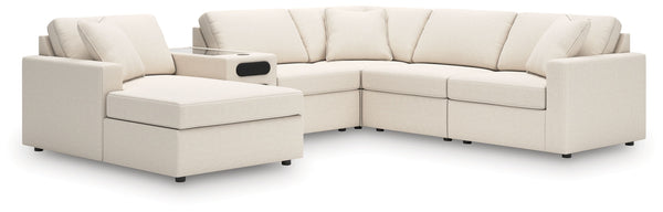 Looking cool and contemporary is great. But when it comes down to it, youâ€™re all about low-maintenance lounging. With the performance fabric on this sectional with audio system, cleaning spills is a breeze. Its customizable modular design caters to your