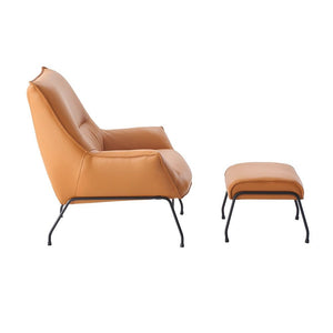 Zusa - Accent Chair & Ottoman - Sandstone