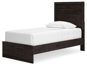 Belachime - Black - Twin Panel Bed