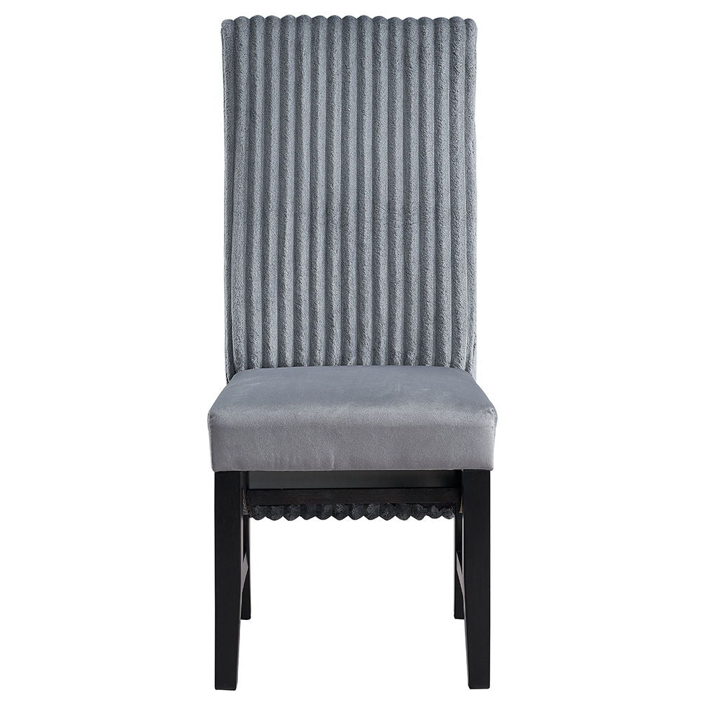The Kini dining collection featuring a sophisticated black finish, exudes contemporary charm and elegance. Its sturdy construction and sleek lines provide a modern centerpiece for your dining area. Perfect for both intimate dinners and larger gatherings, 