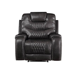 KD Back, Motion Reclining Function Tight Back & Seat Cushion (1+1) Diamond Tufted, Nail-head Trim [RA] CONSTRUCTION: Pocket Coil Cushion, Sinuous Spring Seat, Inside Frame: Metal & Wood (Hemlock/Fir, Ply), Foam (D28) CUSHION: Tight () BACKREST: Tight Cush