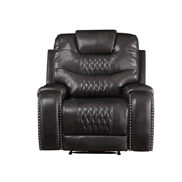 KD Back, Motion Reclining Function Tight Back & Seat Cushion (1+1) Diamond Tufted, Nail-head Trim [RA] CONSTRUCTION: Pocket Coil Cushion, Sinuous Spring Seat, Inside Frame: Metal & Wood (Hemlock/Fir, Ply), Foam (D28) CUSHION: Tight () BACKREST: Tight Cush