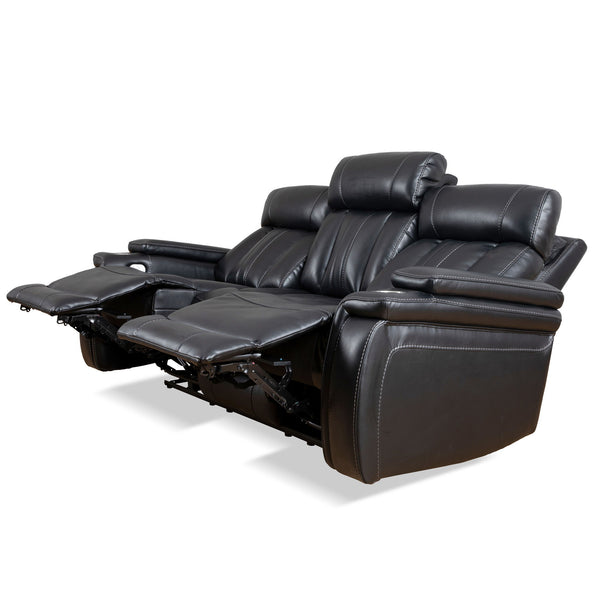 Royce - Power Reclining Sofa And Recliner - Black