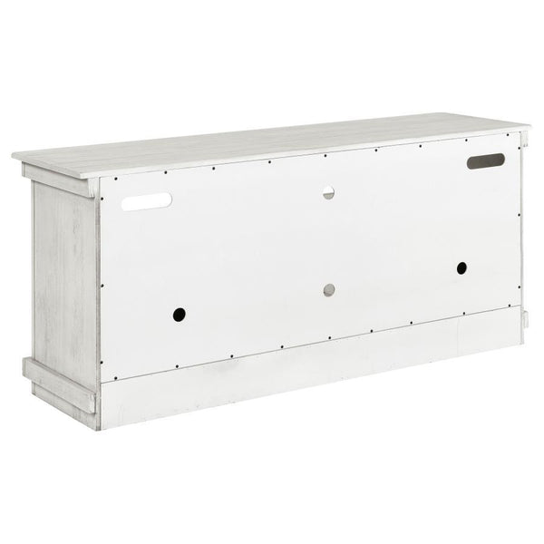 Payne - 60## TV Stand Media Console - Distressed White