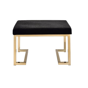  with black padded seat and champagne finish metal base. The modern lines of the base with its open return base and simple form top