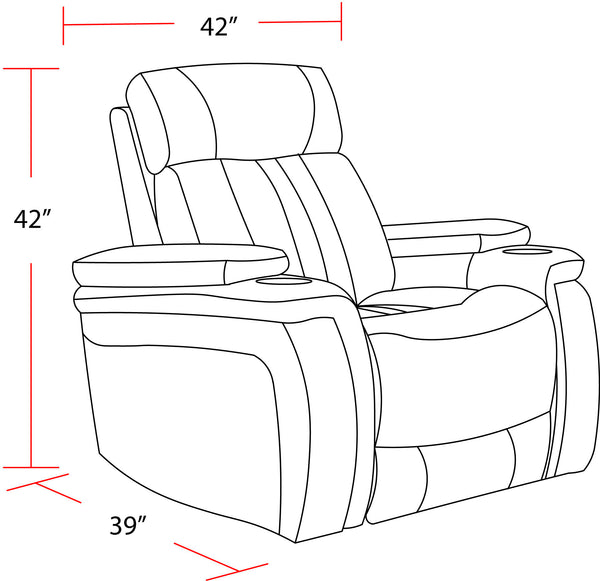 Royce - Power Reclining Sofa And Recliner - Black