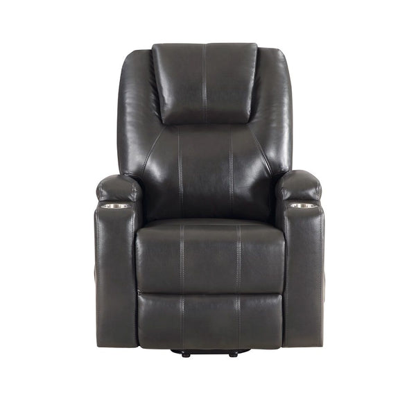 Evander - Power Lift Recliner - Gunmetal