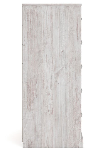 Paxberry - Whitewash - Five Drawer Chest