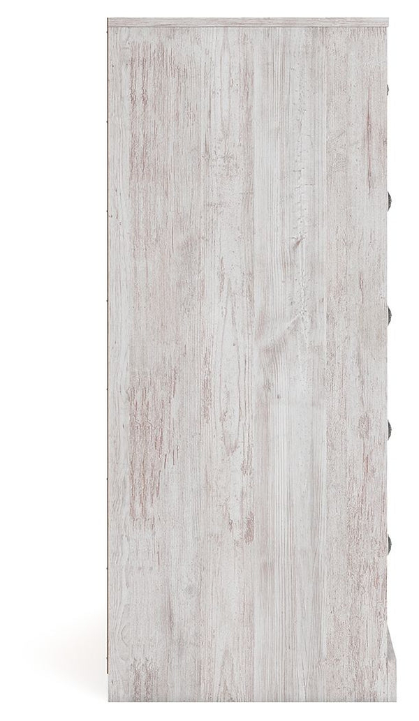Paxberry - Whitewash - Five Drawer Chest