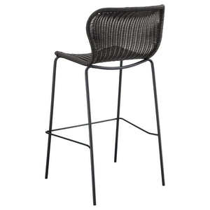 Mckinley - Faux Rattan Metal Bar Chair (Set of 2) - Brown