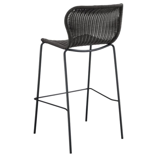 Mckinley - Faux Rattan Metal Bar Chair (Set of 2) - Brown