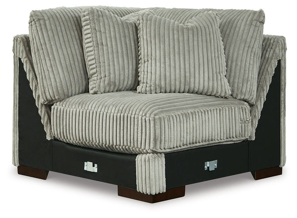 Lindyn - Fog - 4-Piece Sectional With RAF Corner Chaise