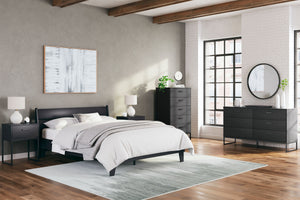 Bringing big style to small living areas, this bedroom package is a smart, space-saving choice for those with an eye for contemporary design. Its clean-lined profile and understated refinements create a simple silhouette that works in so many settings. <h