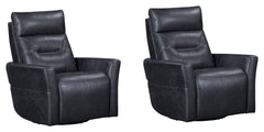 Remmington offers a power recline and an adjustable power headrest for ideal relaxation. It swivels and glides easily and is made from high-quality top-grain leather. Featuring detailed stitching, it presents a polished look. The slightly curved arms prov