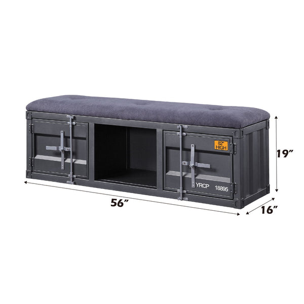  1 Open Compartment Stationary Seat Padded SEAT: Cushion (Solid Pattern) Features: Metal Frame