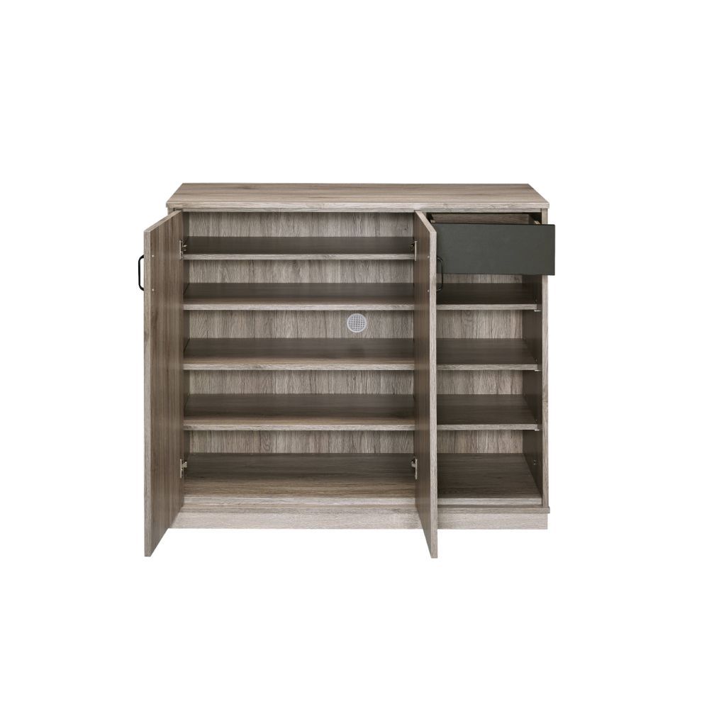 Rectangular Cabinet â€¢ Storage: LF 2 Barn Doors (Inside 5 Compartments, 4 Wooden Shelves, Adj), RF 1 Drw, 4 Open Compartment (4 Wooden Shelves, Adj) â€¢ Wooden Case Frame â€¢ Wooden Cabinet-Base (Plain Apron)<br/><br/><b>Product Features</b><ul><li>Recta